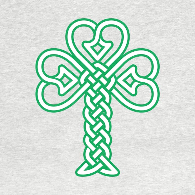 Celtic knotwork Shamrock by PeregrinusCreative